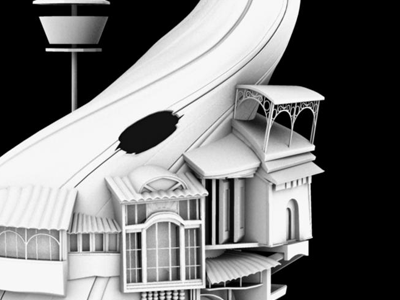 Tree House Model 3d animation building cg cgi environment flight house maya prop set tree