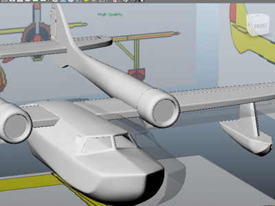 Seaduck Take 2 3d animation cg cgi disney model plane prop seaduck seaplane talespin