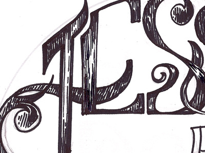 Logo Progress Detail 1 calligraphy e font hand lettering handwriting ink j logo s text