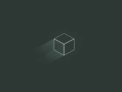 Cube - Playing around in Figma cube dark figma glow linear stroke