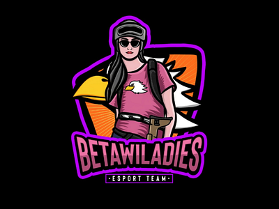 BETAWILADIES ESPORT esport ladies logo drawing