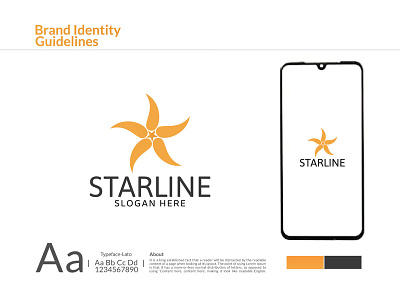 Starline - Brand Identity brand brand identity brand logo branding branding logo business logo logo design logos star star logo starline