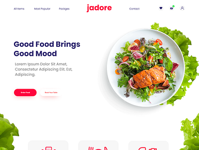 Rastaurent web ui- order food, book table food order restaurent web ui