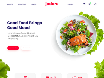 Rastaurent web ui- order food, book table