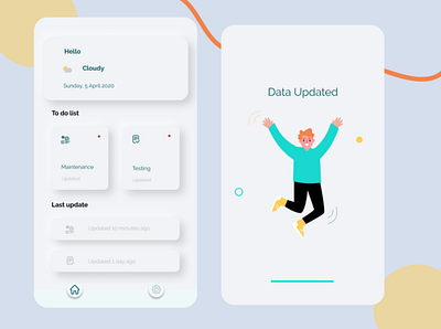 Testing and Maintenance Apps app design illustration ui