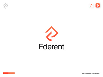 Real estate apartment rental company logo