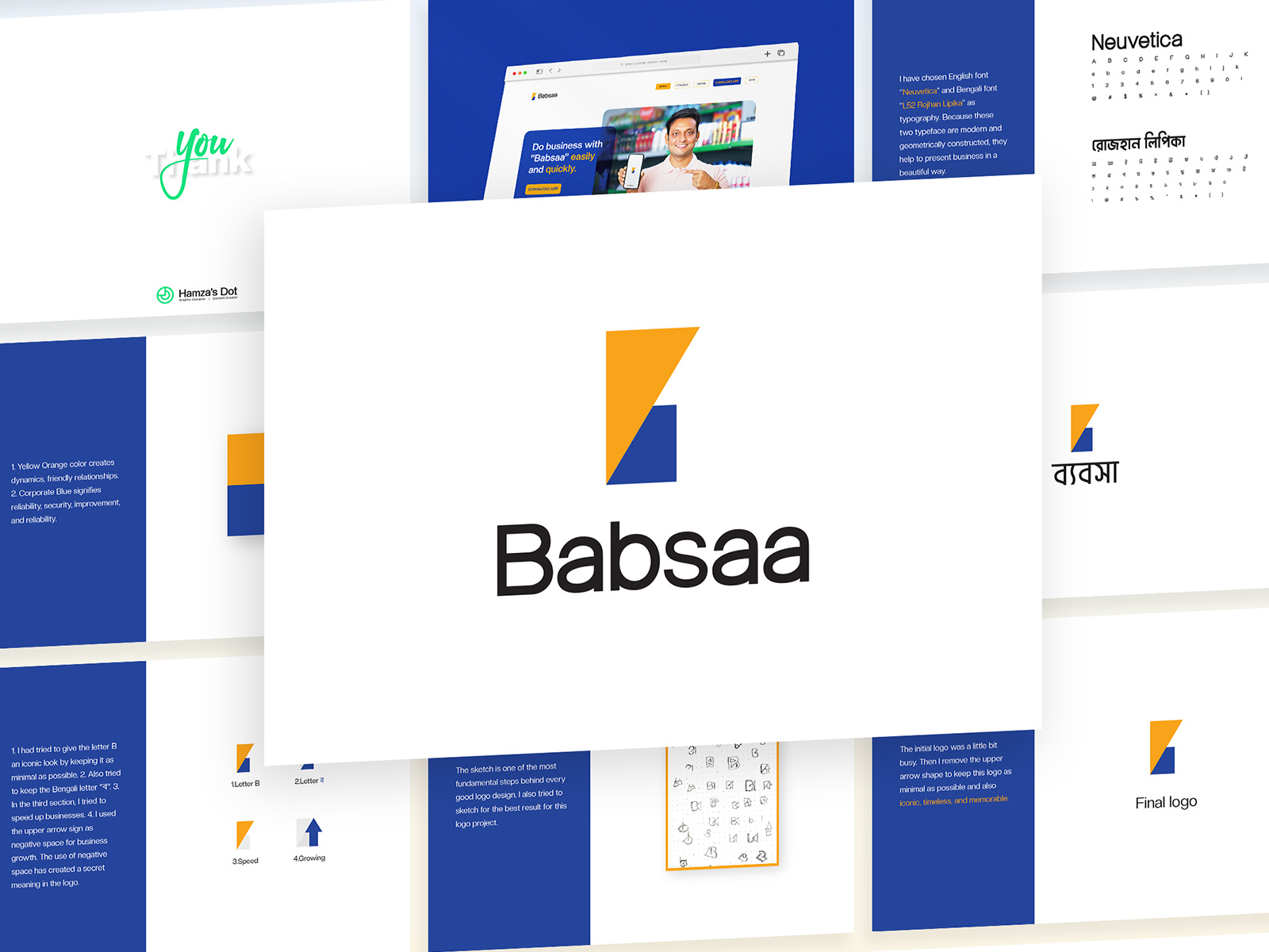 Business IT solution software company branding logo by Amir Hamza on