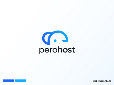 Website domain hosting abstract logo mark