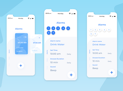 REMINDER APP By ALPESH DANA branding color colorpalette ui