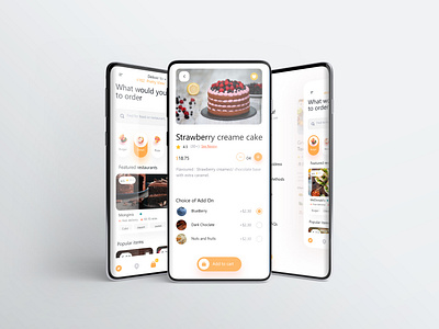 Fast Food Delivery App UI branding cake clean ui colorpalette dailyui dailyuichallenge delivery food food and drink food delivery foodapp foody graphic mockup restaurant resturantapp ui uiux ux