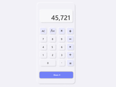 Calculator dailyui ui