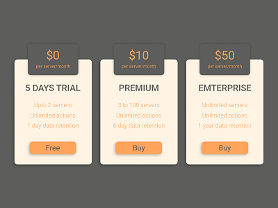 Pricing dailyui uidesigns uiuxdesign ux