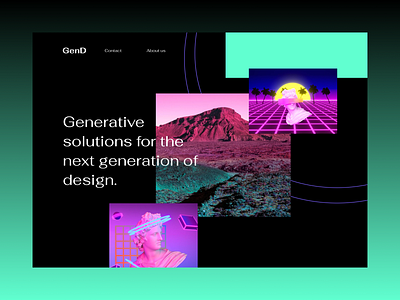 GenD redesign 3d animation art branding design figma illustration logo style ui uidesign ux vector web