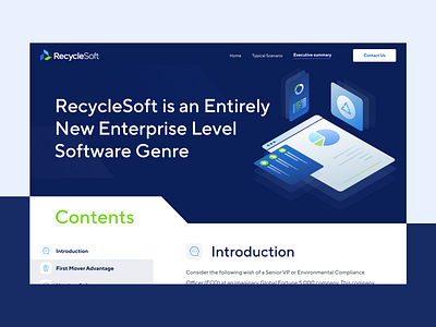 RecycleSoft Executive summary Page