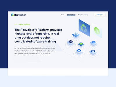 RecycleSoft Typical Scenario Page