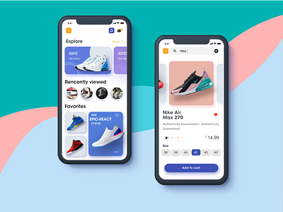 Shoes Sale App app branding design ui