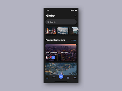 Travel app app design ui