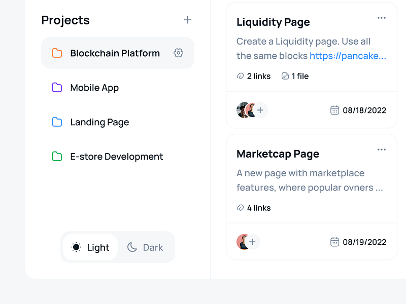 Project Management Dashboard by Anthony Casparo on Dribbble