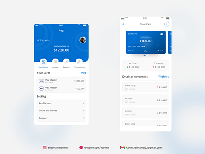 bank app blue concept concept design cool design design design app illustraion illustration ui