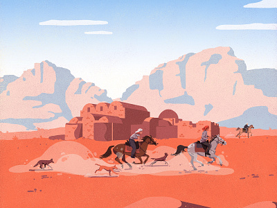 Run horses in Jordan