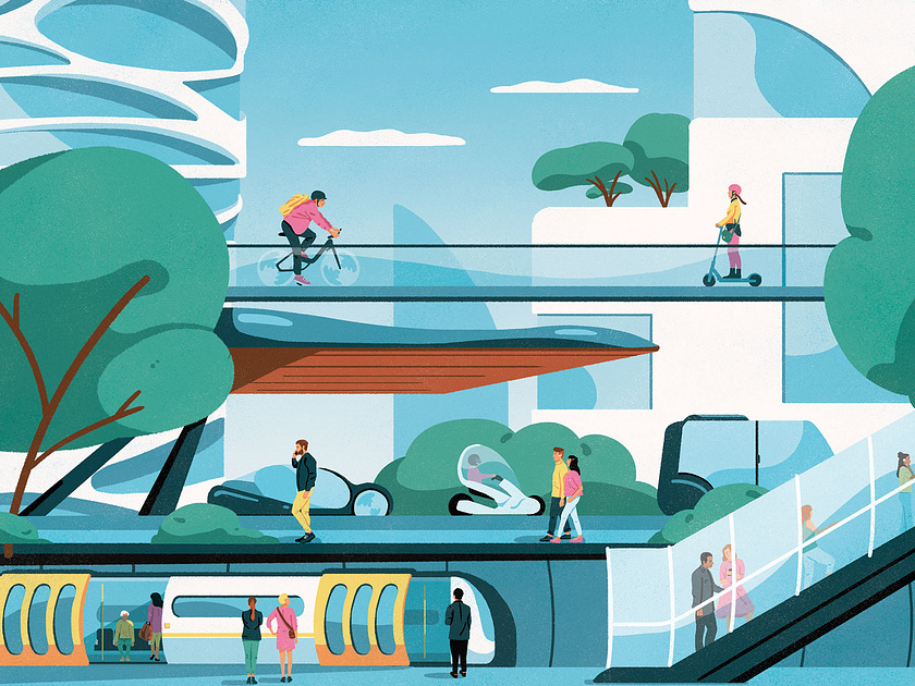 Ford Mobility - The city of tomorrow by Fagostudio on Dribbble
