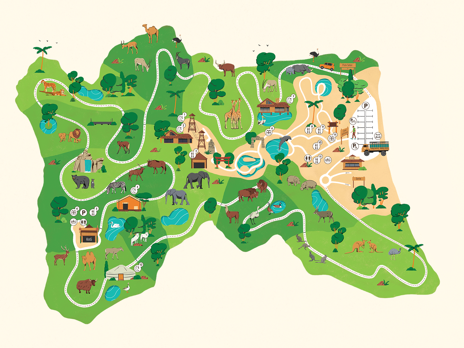 zoo maps for kids