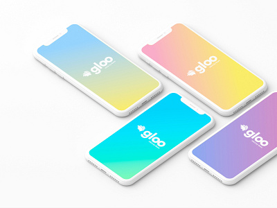 Gloo Splash Screen app branding design logo ui ux vector