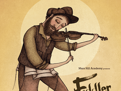 Fiddler on the Roof childrens book fiddler on the roof illustration kids music poster poster art poster design posters promotional theatre