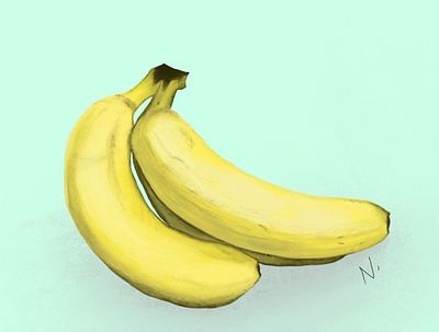 Bananas design digitalart illustration procreate