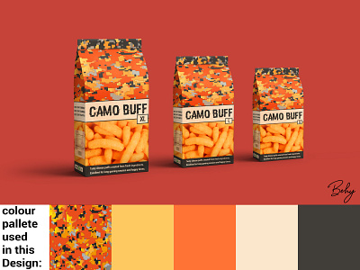 Cheese puffs package design