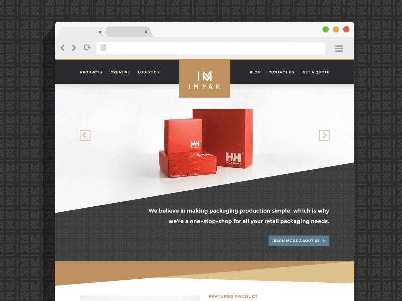 Impak Website branding logo luxury packaging rebrand responsive web website wordpress