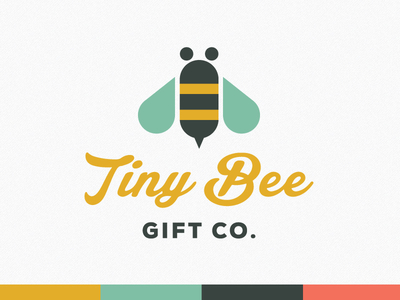 New Project – Tiny Bee bee branding buzz gifts identity logo tiny