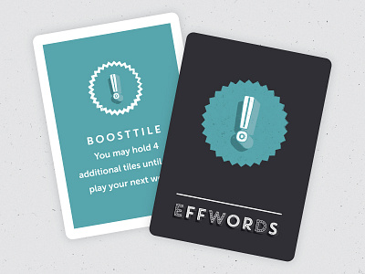 EFFWORDS board game cards game playing card