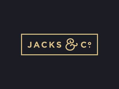 Logo Graveyard: Jacks & Co. ampersand logo simple