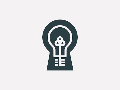 Logo Graveyard: Escape Room brand branding escape game identity key keyhole lightbulb logo puzzle room skeleton