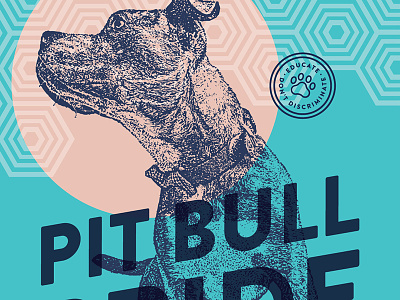 Pitbull Pride Poster dog pattern pitbull poster rescue
