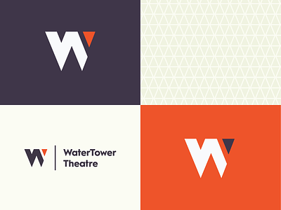 WTT - Theatre Rebrand addison branding geometric identity lettermark logo theatre triangle w