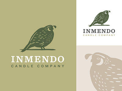 Logo Graveyard: The Chubbiest Quail bird branding candle identity logo luxury quail