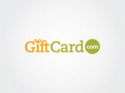Proposed Logo .com gift card logo present ribbon