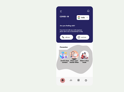 CORONA-precaution design ui ux