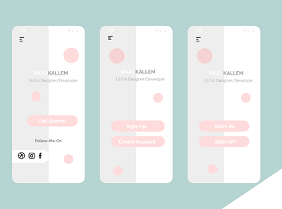 SIGN-UP design mobile ui ux web