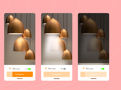 Lamp adobe xd app design mobile prototype typography ui user interface design ux web