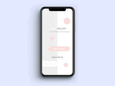 mobile-mockup adobexd call to action design icon logo menu mobile mockup socialmedia typography ui user interface design ux