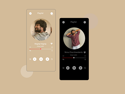 Music Playlist for mobile adobexd design illustration microinteraction mobile typography ui user interface design ux vector
