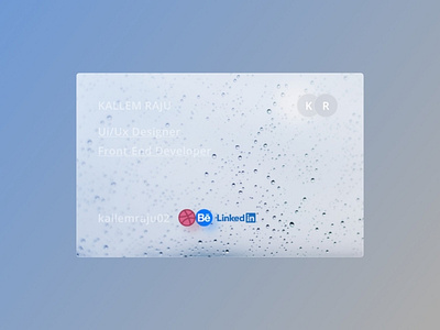 water-drop effect for cards card design effects uiux waterdrop