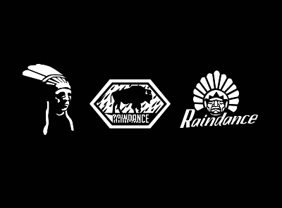 Raindance adobe art badge bison blackandwhite buffalo design illustrator illustrator art illustrator cc indian logo logo a day logo mark logodesign logos native american rain rough sketch