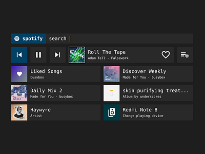 Spotify for rofi concept controls linux rofi spotify ux