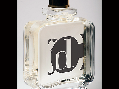 Initials Aftershave Dribbble ad advertising after shave bottle cologne packaging perfume