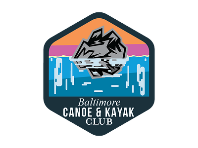 Baltimore Canoe & Kayak Club badge brand logo sticker vector