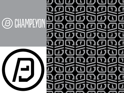 Champeyon Pattern branding logo logo design media pattern rebrand